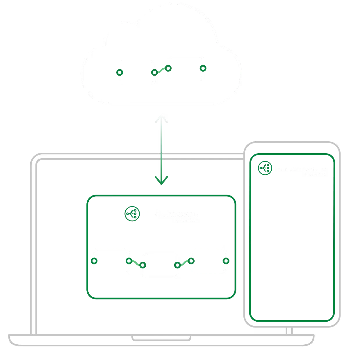 Voice AI hybrid on-device and cloud architecture diagram